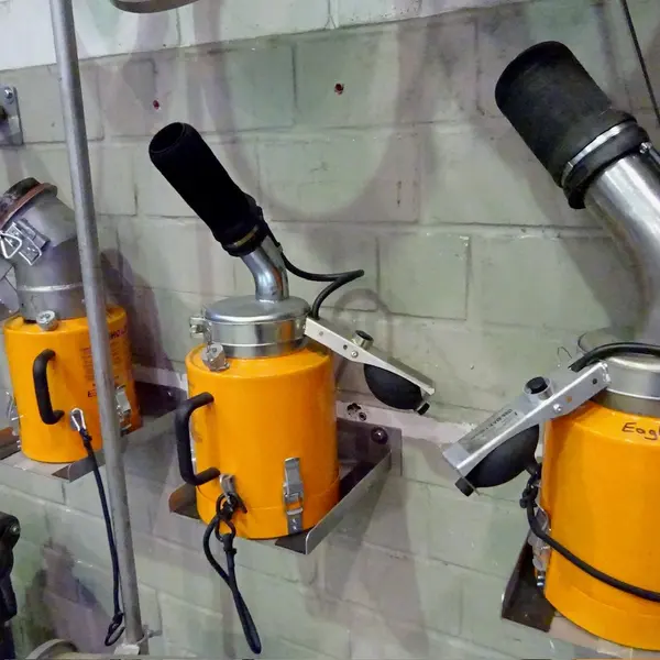 EHC L20 filters ready for use on a wall bracket