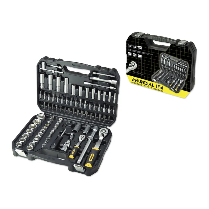 Mundial socket set case with accessories